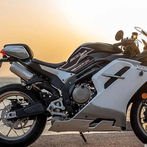 for 500SR VOOM 2024 500SR-VOOM Motorcycle Accessories Fuel Tank Protection Stickers Gas Tank Pad Anti Slip Decoration Decals Kits (Gray) - color: 500sr Voom Gray