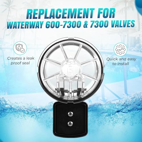 Replacement 600-7300 Check Valve Swing Valve and Lid Kit Compatible with Waterway 600-7300B TruSeal Swing Check Valve Assembly O-Ring | Heavy-Duty Spa and Pool Plumbing, 2 Pack