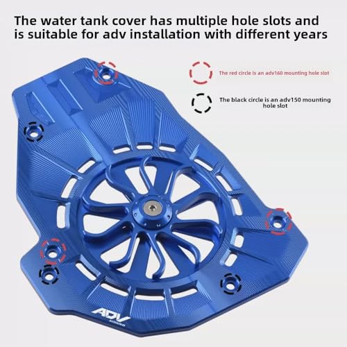 FOR ADV150 ADV160 adv150 adv160 2024 2023 2022 accessories water tank protection cover motorcycle aluminum alloy water tank cooling net cooling grille cooling protection net engine cooling cover (C) - color: C