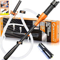 Portable Transfer Pump Battery Operated Electric Siphon Pump for Gas, Fuel, Diesel, Water Transfer 2.4 GPM Flow Oil Extractor, 47 Inches Hose-Easy to Use Hand Fuel Pump, Multi-Use Transfer Pump O-Y - size: Orange-Yellow