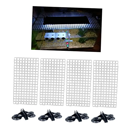 GALPADA Aquarium Isolation Panel Lattice Plate Betta Fish Tank Divider Board Suction Cup Spliced Lattice Aquarium Supplies Random Color