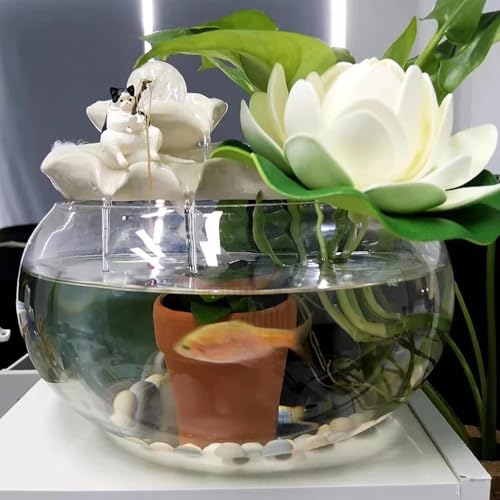1pcs Fish Landscape Fishing Cat Decorations, Mini Resin Statues, Cartoon Cat Statues, Used for Home Office Aquarium Decoration, Desktop Courtyard, Pond Indoor and Outdoor