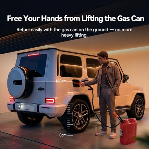 ANSE Portable Fuel Transfer Pump (2.5GPM Model X1 Black) - color: X1 Black