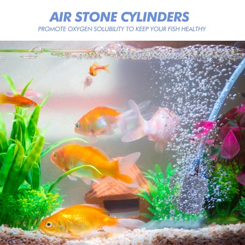 Shappy 20 Feet 36 Pcs Aquarium Air Pump Accessories, Standard 1/5" Tubing Aquarium Air Tubing for Fish Tank Contains Stones, Check Valves, Suction Cups, Straight Connectors, T-connectors