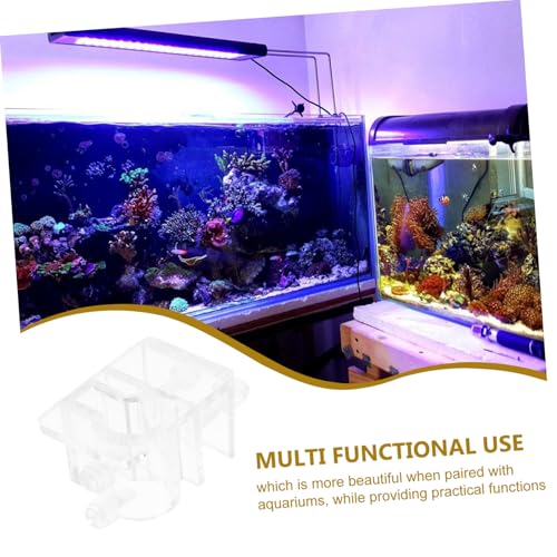 Aquarium Water Pipe Holder Clip Heavy Duty Hose Fixing Bracket for Fish Tank Adjustable Mounting Clip for Dosing Pump and Water Hose Sturdy Plastic Clamp