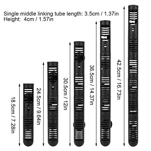 GOTOTOP Aquarium Heater Guard Aquarium Fishtank Heater Protective Case Detachable Designed Cover with Suction Cups 16.73inch - size: #4: Approx. 42.5cm / 16.73in