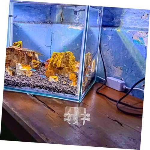Aquarium Water Pipe Holder Clip Heavy Duty Hose Fixing Bracket for Fish Tank Adjustable Mounting Clip for Dosing Pump and Water Hose Sturdy Plastic Clamp