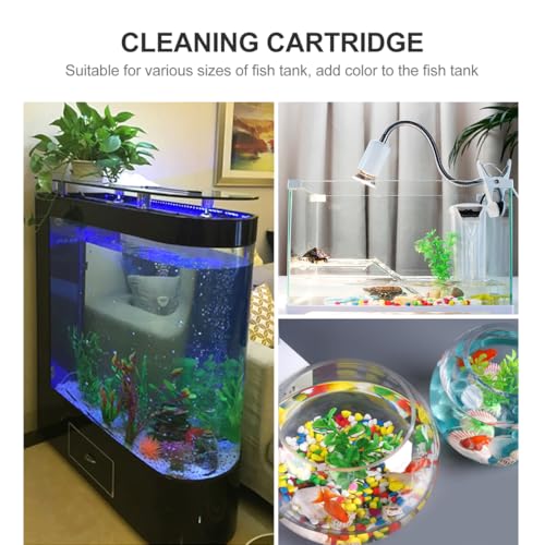 POPETPOP Aquarium Planting Cup 8.07X3.14X2.36In Clear Acrylic Fish Tank Plant Holder with Suction Cup for Aquatic Plant Growth Fish Shelter and Tank D Cor