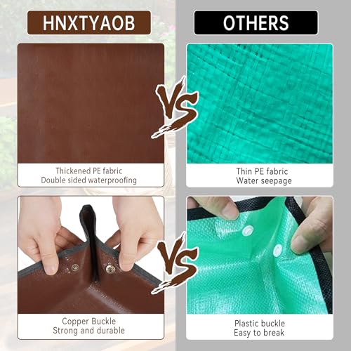 39.5"x 31.5" Large Repotting Mat for House Plant Transplanting and Potting Soil Control Portable Gardening Tray Plant Gifts for Plant Lovers - color: Brown, size: Large 39.5" x 31.5"