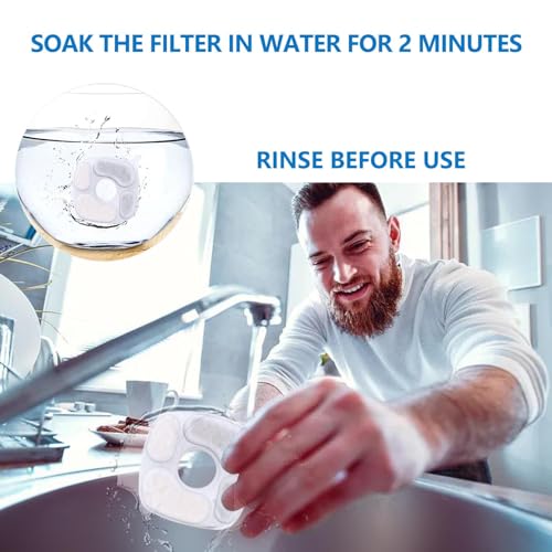 8 Pack Filters+8 Pack Pre-Filter Sponges Replacement compatible with Veken 95oz/2.8L Cat Water Fountain Dog Pet Water Dispenser NeucomBBT