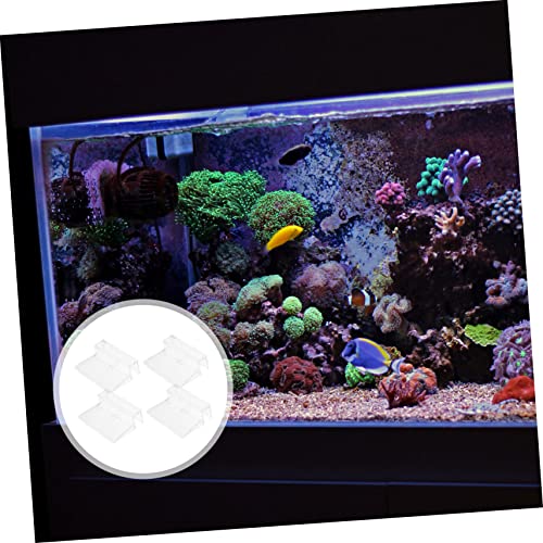 SUPVOX 16Pcs Sturdy Acrylic Aquarium Lid Racks Durable Fish Tank Cover Holders for Tanks and Wear Resistant Support Brackets for Aquariums