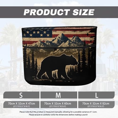 American Bear Double 20lb RV Propane Tank Cover Replacement Covers for RV/Trailer/Camper, RV Parts RV Accessories Sun Protection - color: American Bear, size: S(20LB)
