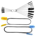19 Pieces Tube Cleaning Brushes Set,Flexible Double-Ended Hose Brush with Stainless Steel Long Tube Cleaning Brush,Aquarium Brushes, Pipe Cleaner,Filter Brush,Drain Brush for Home Kitchen