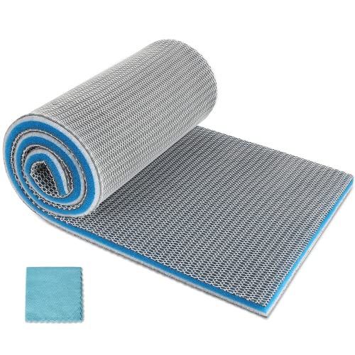 Aquarium Filter Media, Upgraded 8-Layer Filter Sponge Pad for Fish Tank and Pond, Super Filtering Effect, Cut to Fit, Reusable and Washable Aquarium Filter Floss (11.8” x 47.2” x 0.8")