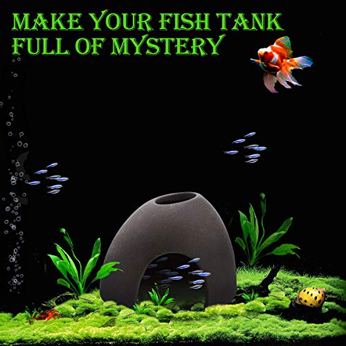 Saim Aquarium Decorations Ceramic Cave,Betta Fish Tank Accessories for Betta Fishes Shrimp Shelter Breeding Tube Hiding, Aquatic Pets to Rest, Betta Fish Toys