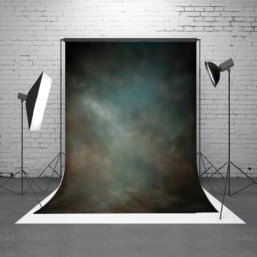 5x7ft Aqua Backdrops Portrait Backdrops for Photography Mottled Photo Background - color: LM-06107, size: 5x7ft