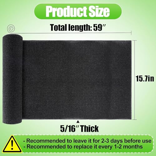 15.7" x 59" Extra Large Cuttable Air Conditioner Filters - Cut to Fit Carbon Pad Air Purifier Filters, Washable Reusable Foam Pad Pre Filter Roll for Air Filters AC Window Unit Charcoal Sheet - size: 15.7" x 59" x 0.3"