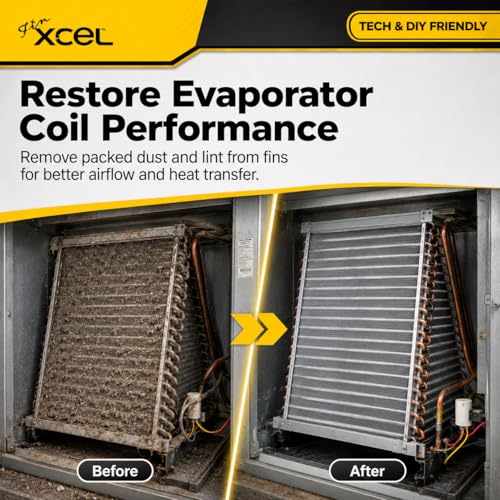 HVAC Coil Cleaner Brush for AC Evaporator & Condenser Coil Cleaning