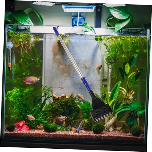 Kisangel Complete Fish Tank Cleaning Kit Brush Net Rake and Scraper Set of Aquarium Cleaning Tools Easy to Assemble and Disassemble