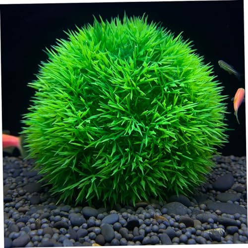 Fish Tank Aquatic Plant Artificial Plants s 6pcs Artificial Grass Green Plastic Aquarium Decorate Home Decor Faux Plant Aquarium Plastic Grass - size: 9x9cm