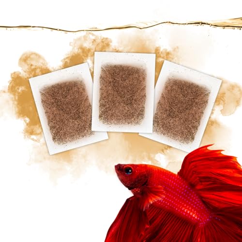 SunGrow Catappa Bags for Bettas, All The Benefits Without The Mess, Helps Mend Fins and Gills, Encourages Reproduction, Adds Beautiful Amber Color to Water, 10 pcs