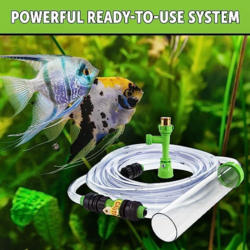 Python No Spill Clean and Fill Aquarium Maintenance System, Gravel Cleaner and Water Changer, 75 Foot - size: Large/75'