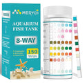 Aquarium Test Strips 8 In 1, 150ct Aquarium Ammonia Test Strips for Saltwater Freshwater Aquariums,Pond Fish Tanks, Aquarium Test Kit-Test pH, Alkalinity,Nitrate,Ammonia and More - color: 8 way aquarium test strips