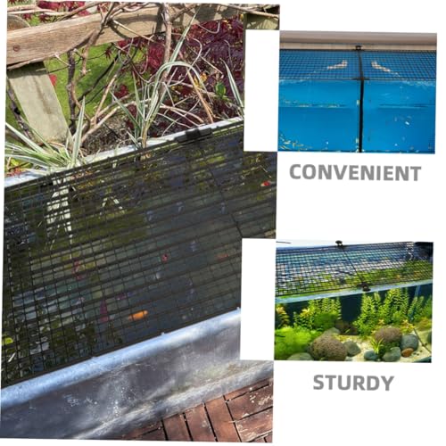 POPETPOP 4pcs Plastic Grid Aquarium Divider Panels for Betta Fish Safety Fish Separator Cups Prevents Jumping Various Tank