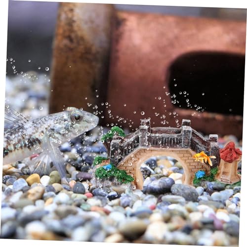 Simulation Bridge Decor for Fish Tank Aquarium Ornament Beautifully Crafted Tiny Bridge for Landscape for Aquatic Decoration Lifelike Design