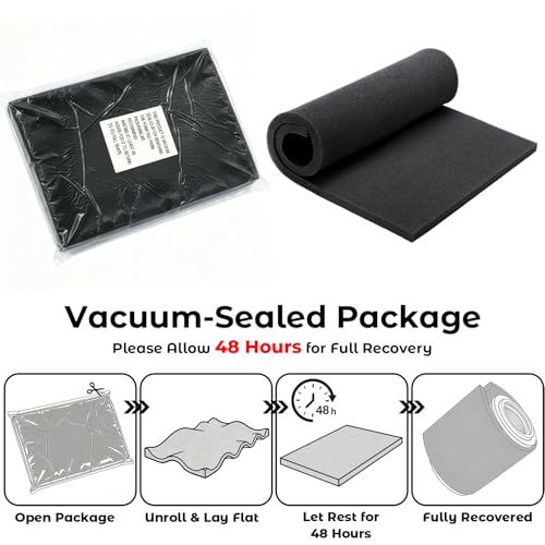 Air Filter Foam Sheet, 60 PPI Coarse Polyurethane Foam - Washable, Reusable, Cut-to-Size Filter for Motorcycle, Vacuum Cleaner, Air Purifiers, Fish Tank, Engine Air Filter Replacement (18"x12"x0.6")