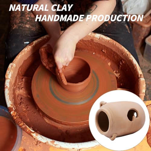 Saim Ceramic Jar Aquarium Decorations Betta Fish Tank Cave Accessories for Shrimp Cichlid Hiding Breeding Small Fish Bowl Hide Ornaments Betta Toys Hideout House