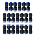12mm OD Pneumatic quick Connector Push to Connect fittings Straight Union/Coupler (Pack of 20) - size: 0.472", style: Straight Union