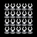 20PCS 17mm Aquarium Suction Cup Clips, Clear Airline Tube Holders for Fish Tank Air Hose, Clamps for Aeration Tubing Setup and Organization - size: 17mm