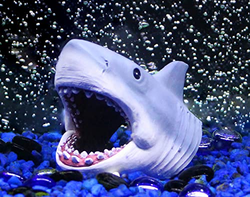Penn-Plax Jaws Officially Licensed Aquarium Decoration – Shark Swim-Through – Safe for Freshwater and Saltwater Fish Tanks – Small - style: Shark Swim-Through