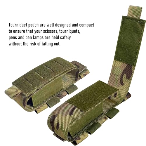 Upgrade 1000D Laser Cut Molle Tourniquet Holder, Heavy Duty Tactical Molle Tourniquet Pouch Holder - color: POUCH-SIMPLECP
