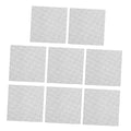 Happyyami 8pcs Aquarium Tank Divider Stainless Steel Wire Mesh Pad Fish Tank Moss Plant Holder Net for Fixed Grass Supplies