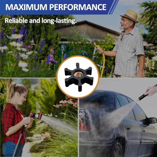 REPLACEMENTKITS.COM Impeller Replacement (3 Pack) for Utility Water Transfer Pump, Universal Impeller Fits 5/16 Diameter Shaft, Compatible With Most 1/10th And 1/12th HP AC And DC Motors