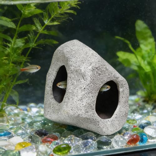 Fish Tank Cave Stone Landscaping Decoration Ornaments Aquarium Cichlid Shelter Hiding Cave Aquarium Accessories Decor Stone