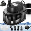 Pool Cover Pump Above Ground, Automatic Water Sensor, Sump Pump for Pool Draining, Pool Cover Water Removal 4 Adapters, 16ft Hose & 25ft Power Cord, 850 GPH (Black)