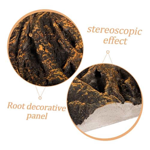 POPETPOP Terrarium Cling Background Reptile Wall Decor 3D Fish Tank Background Tree Root Board for Aquarium