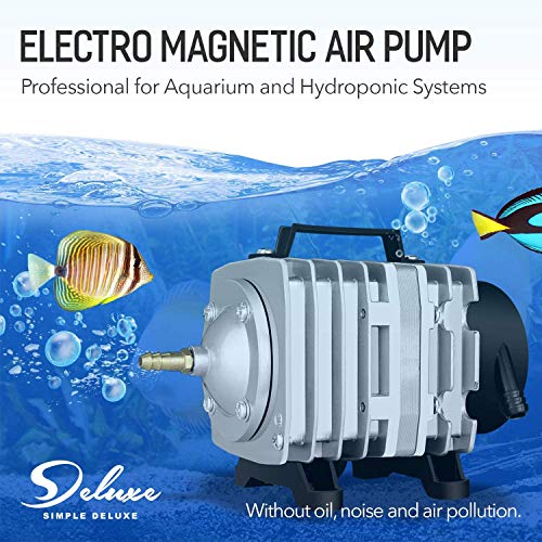 Simple Deluxe Air Pump with Adjustable Air Flow Outlets for Aquarium, Fish Tank and Hydroponic Systems - size: 1030 GPH*1