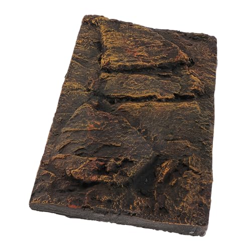 BESPORTBLE 3D Reptile Tank Background Board Realistic Turtle Tank Decor Adhesive Terrarium Back Wall