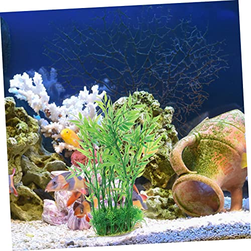 UPKOCH 2Pcs Compact Decorative Aquarium Plant Realistic Fake Plant for Desktop Aquarium Decor for Fish Tank Landscaping Durable Design Creates Unique Artistic