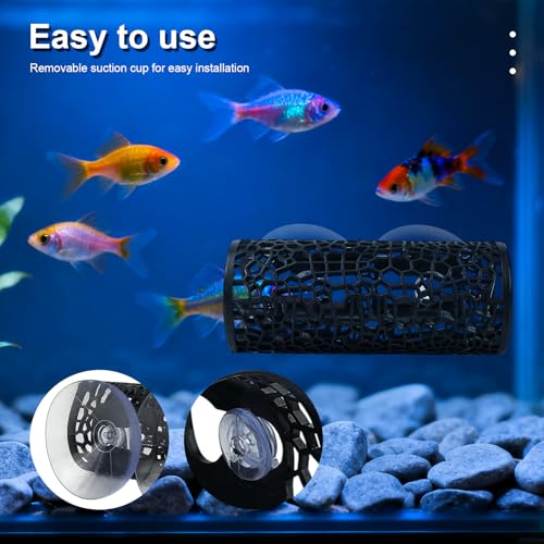 4Pack Betta Hammock Set、 Fish Tank Decor、 Fish Hammock & Hide Tunnel Betta Leaf Pad for Aquarium Decoration, Resting, Hiding and Play