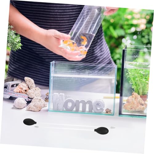 2pcs Aquarium Gravel Vacuum Fish Tank Cleaner Manual Waste Sucker Cleaning Reusable Dropper for Tank Maintenance