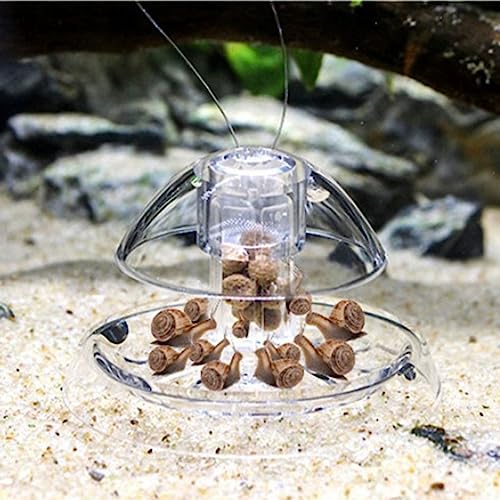 Leadigol 2Pcs Transparent Snail Catcher, Box with Fishing Line Plastic Clear Snail Catcher for Aquarium Fish Tank