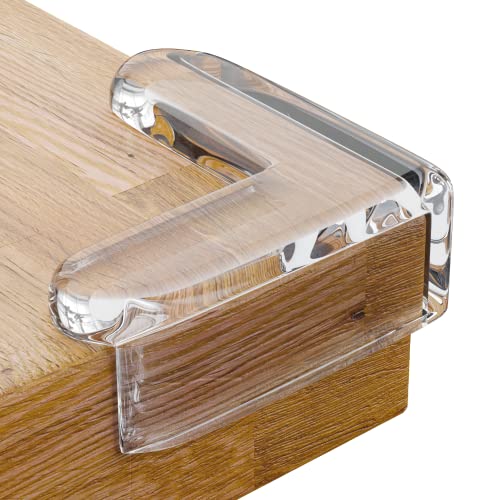 CalMyotis Corner Protector Guards - Furniture Edge Safety Bumpers - Baby Proof Bumper & Cushion to Cover Sharp Furniture & Table Edges - Clear & Transparent - (12 Pack) - size: 12 Count (Pack of 1)