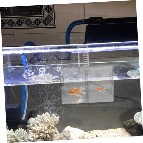 Levemolo Hanging Fish Breeding Box Isolation for Aquariums Suction Cup Design for Easy Installation Nursery for Fry Fish Wear Resistant