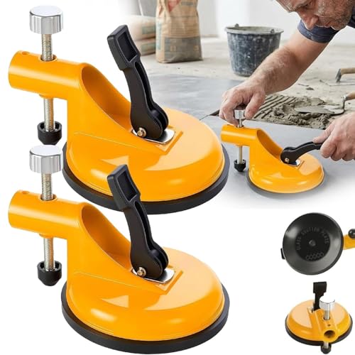 Adjustable Height Countertop Leveler - Professional countertop leveling tool, suitable for granite, marble, and quartz stone slabs, equipped with vacuum suction cup rubber clamps(2pcs) - color: 2pcs