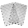 Mikikit 2pcs Gravel Aquarium Divider Wear-Resistant Isolation Plate for Fish Tanks Multi Under Gravel Board Easy Installation Splicing Circulation - color: Black